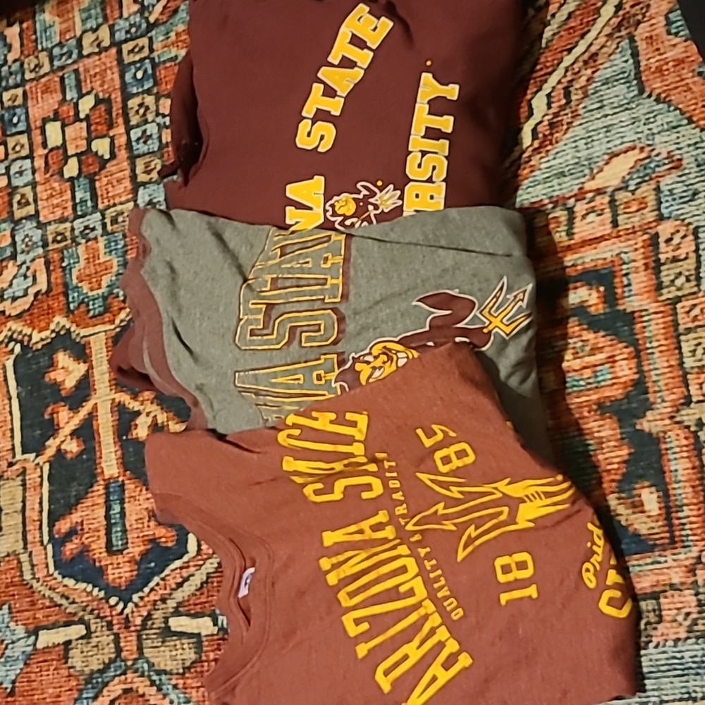 Arizona State University apparel LOT (3) Large